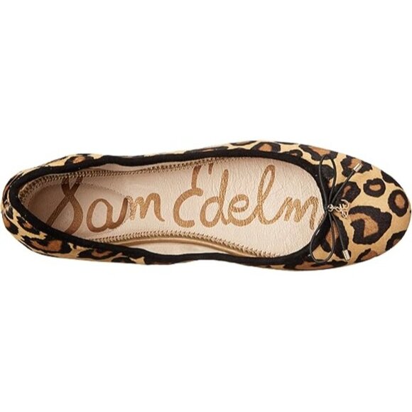 Sam Edelman Calf Hair Women's‎ Leopard Print Ballet Flats Size 4 NWOT - Picture 4 of 6
